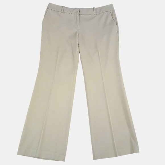 ANN TAYLOR Tan Wide Leg Dress Trousers - Picture 2 of 10